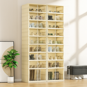 Zapatera Plegable Transparente - Diseño Funcional