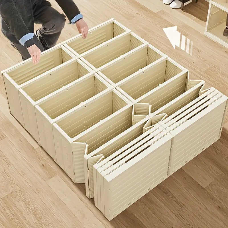 Zapatera Plegable Transparente - Diseño Funcional